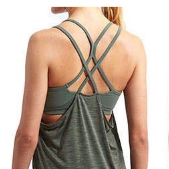 Athleta Tops - ATHLETA SHADOW STRIPE ENERGIZE TANK   STRAPPY